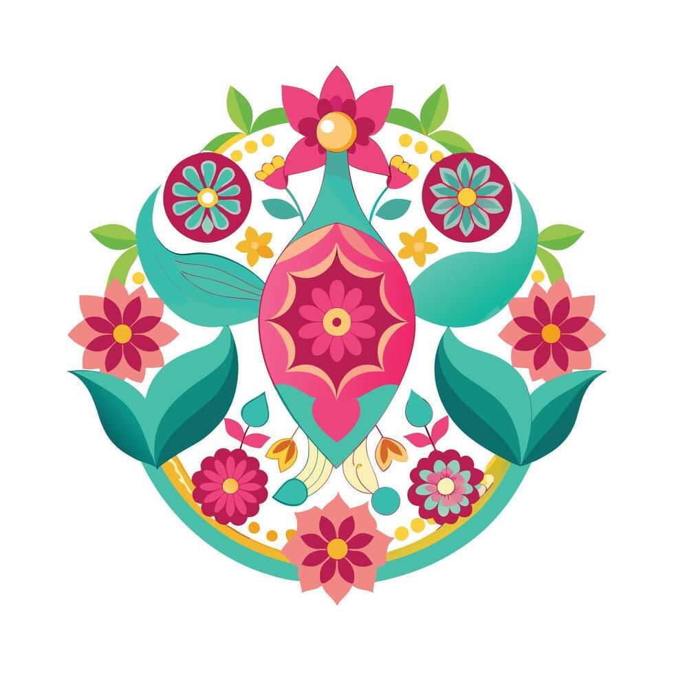 Beautiful Floral Mandala Design Illustration vector