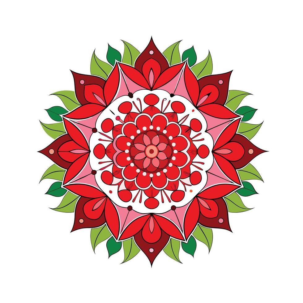 Beautiful Floral Mandala Design Illustration vector