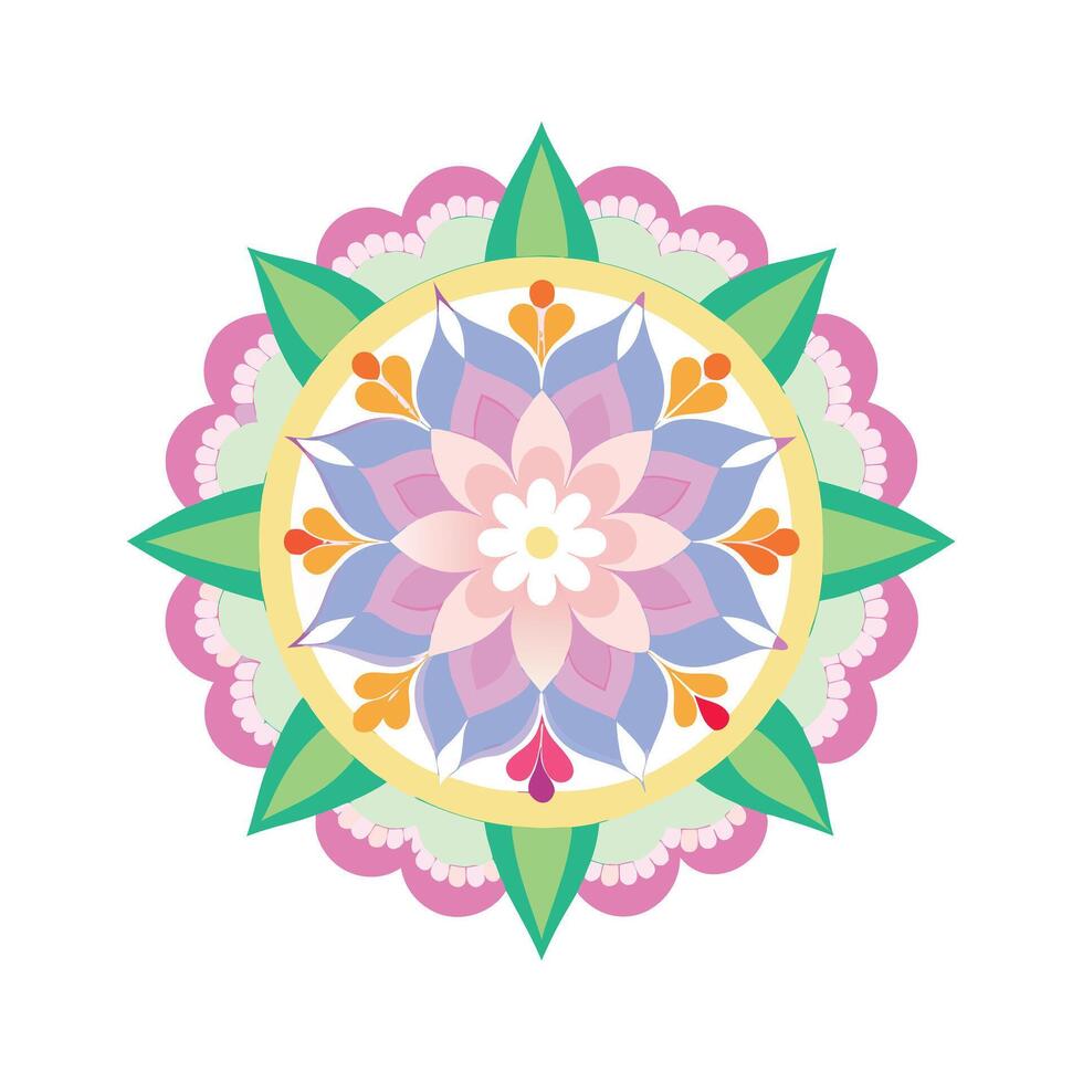 Beautiful Floral Mandala Design Illustration vector