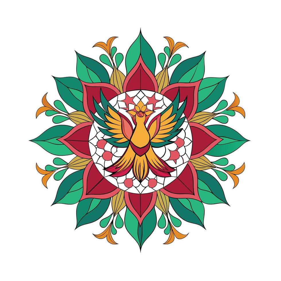 Beautiful Floral Mandala Design Illustration vector