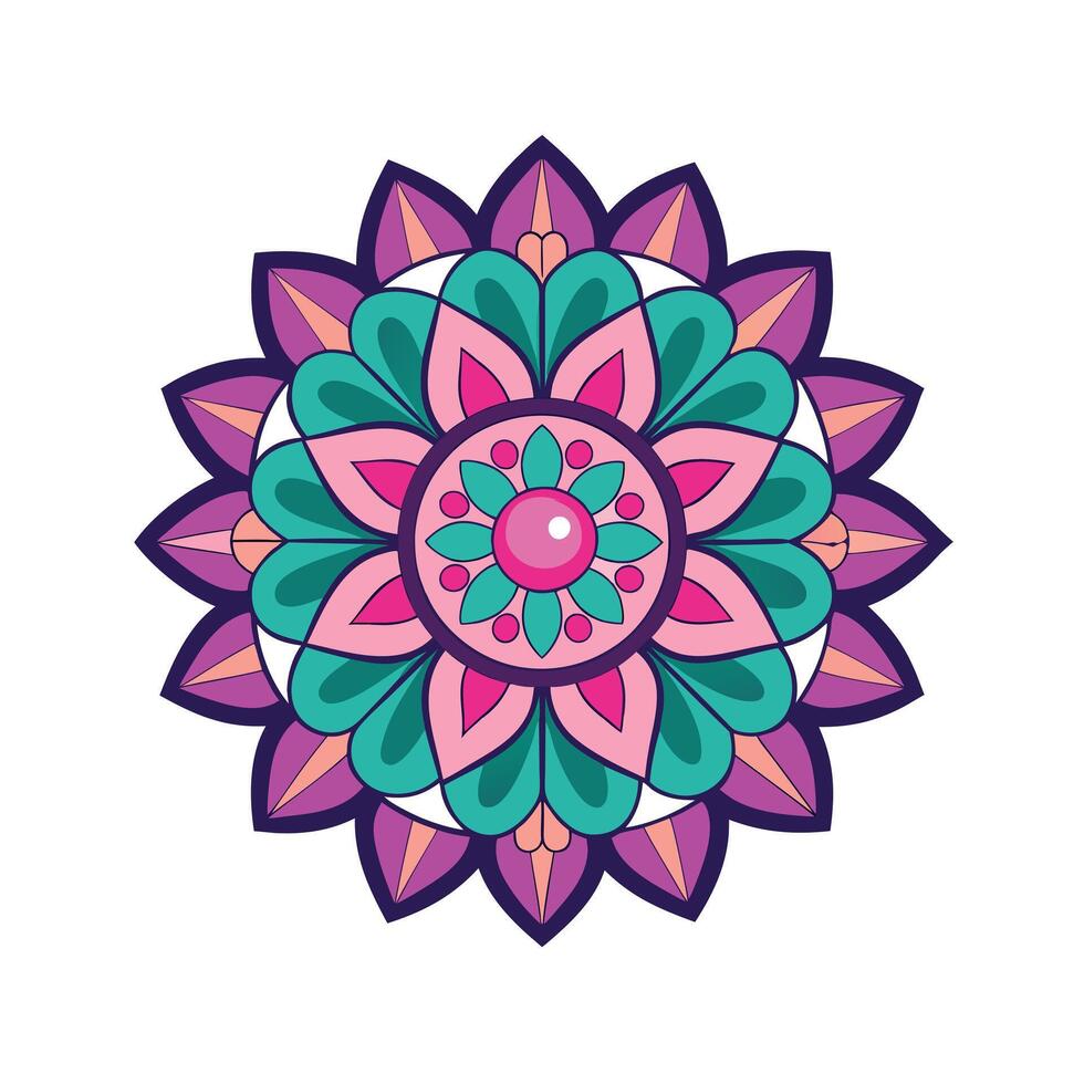 Beautiful Floral Mandala Design Illustration vector