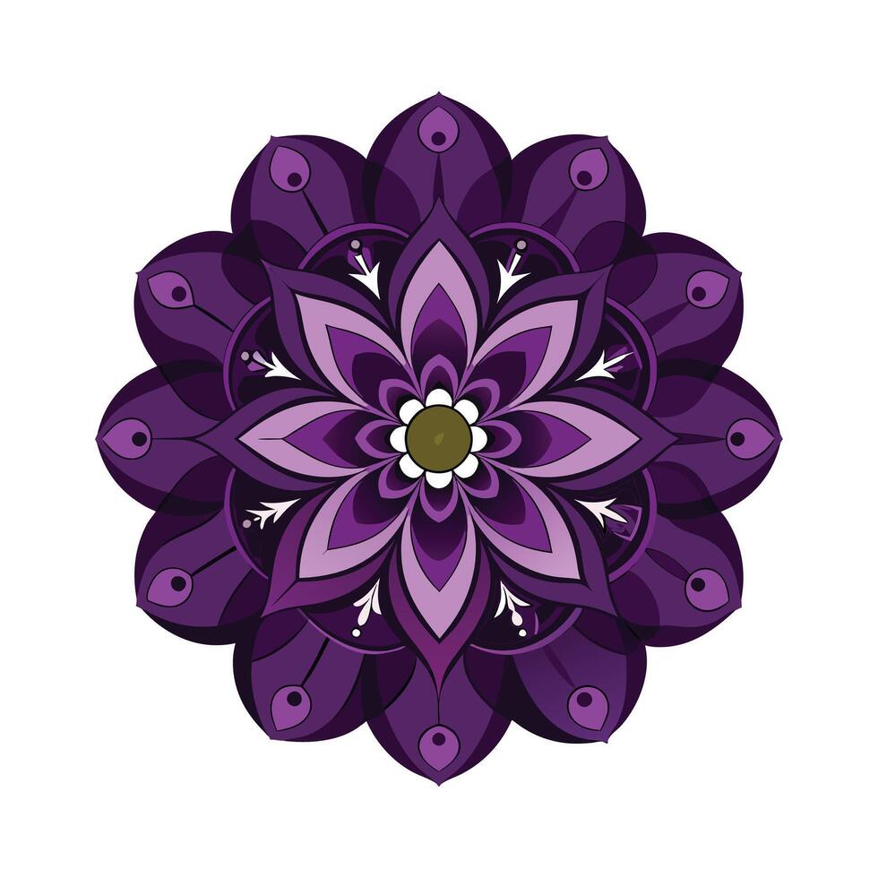 Beautiful Floral Mandala Design Illustration vector