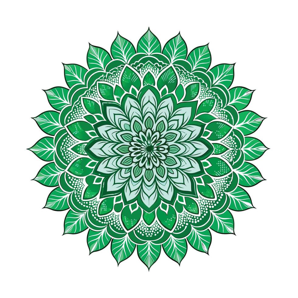 Beautiful Floral Mandala Design Illustration vector