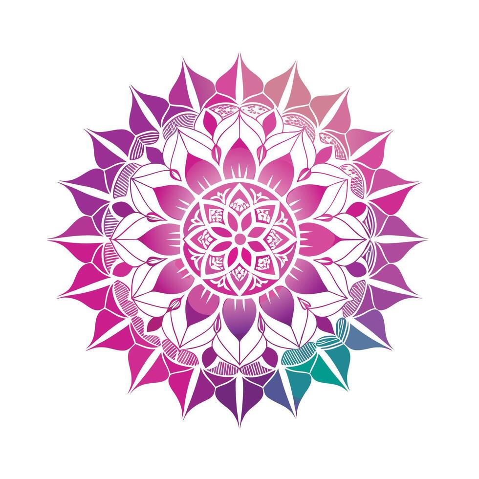 Beautiful Floral Mandala Design Illustration vector