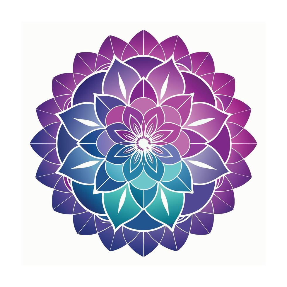 Beautiful Floral Mandala Design Illustration vector