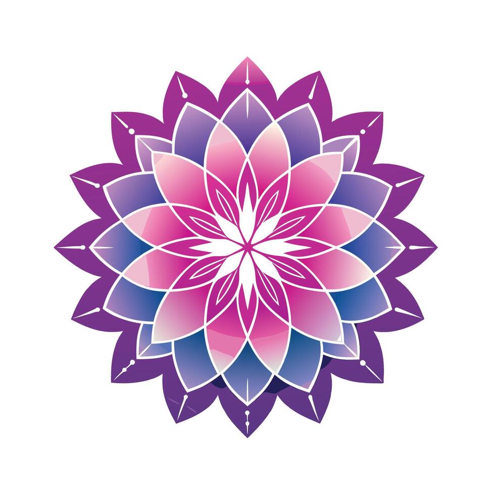 Beautiful Floral Mandala Design Illustration vector