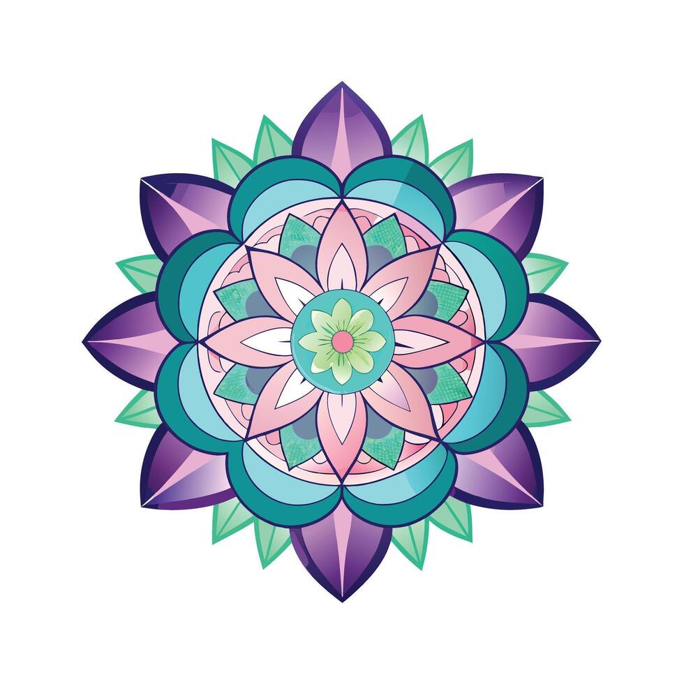 Beautiful Floral Mandala Design Illustration vector