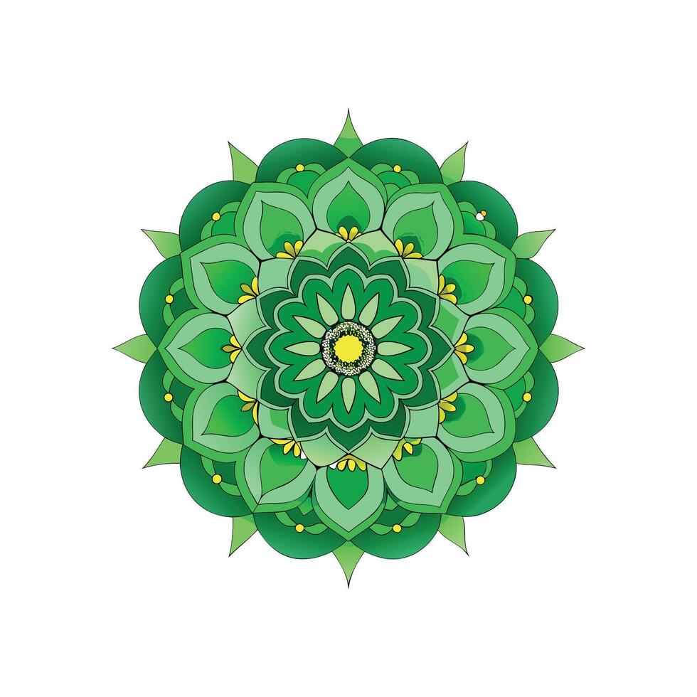 Beautiful Floral Mandala Design Illustration vector