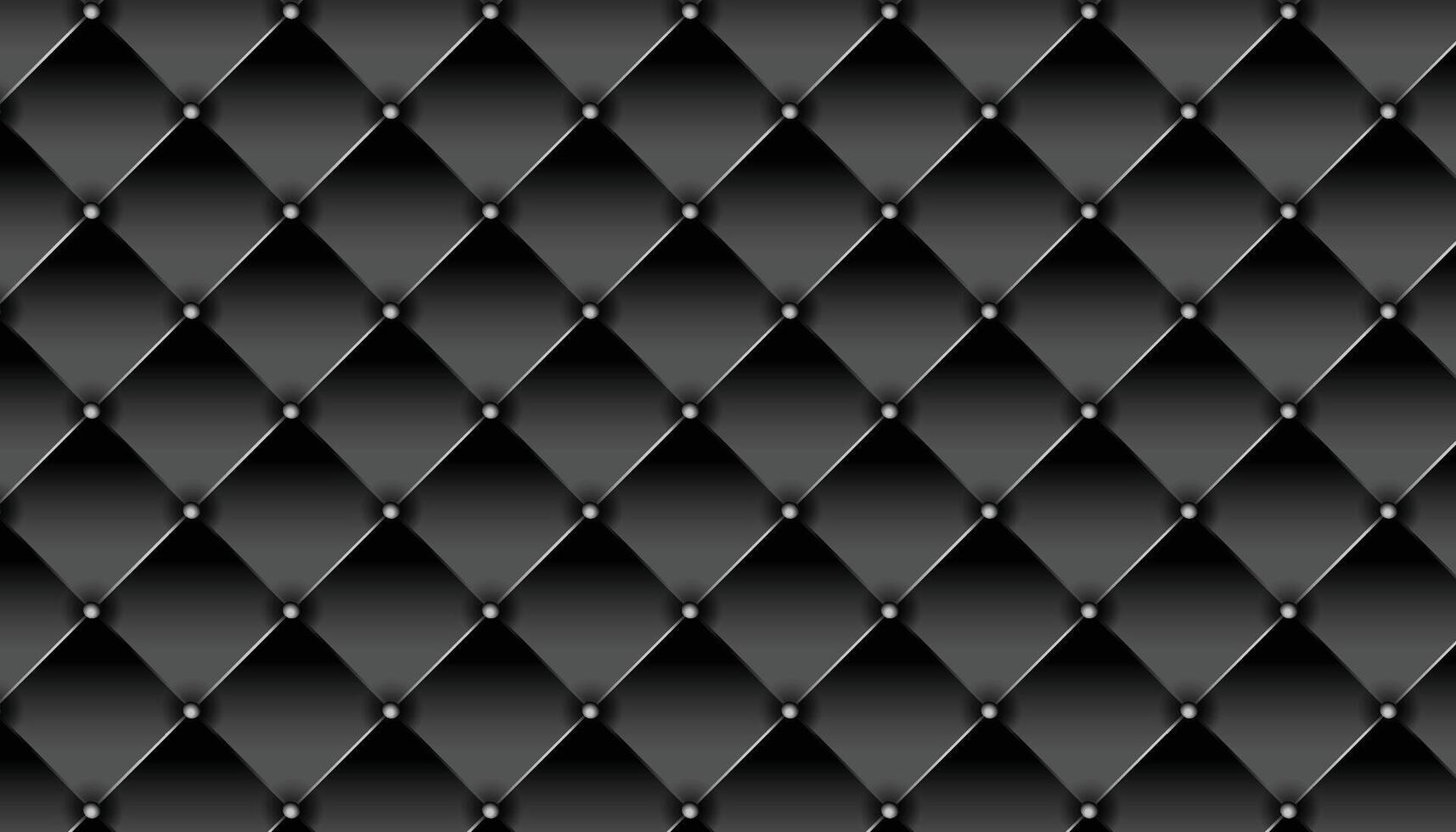 Black 3D Rhombus Pattern Abstract Background. Science Technologic Conceptual Tetragonal Structure Dark Gray Wallpaper. Three Dimensional Tech Clear Blank Subtle Textured Backdrop vector