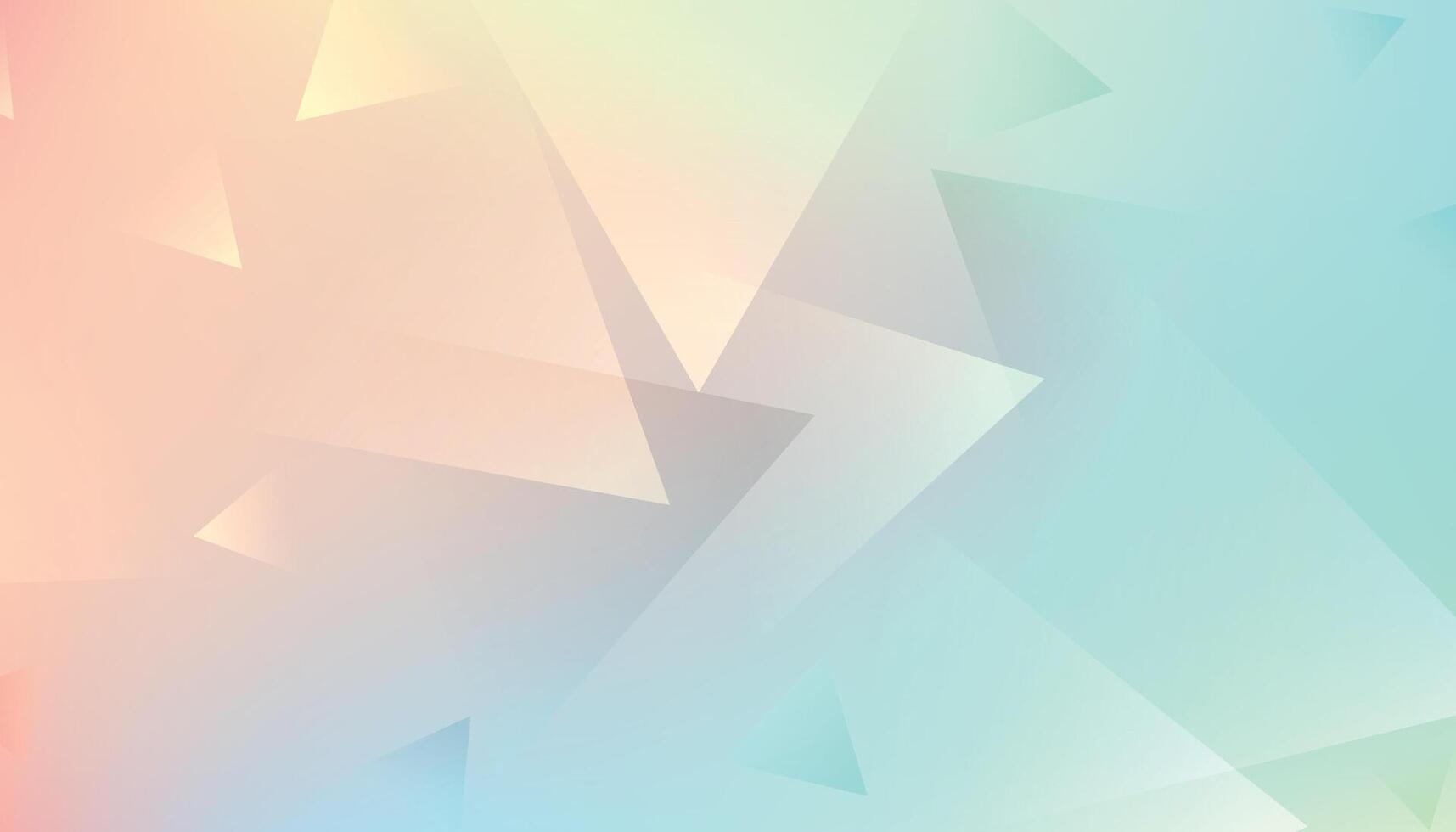 Abstract geometric banner triangle . Mermaid colors vector