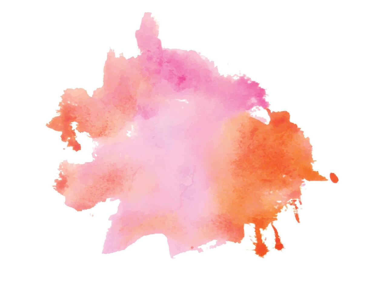 watercolor isolated abstract background turquoise vector