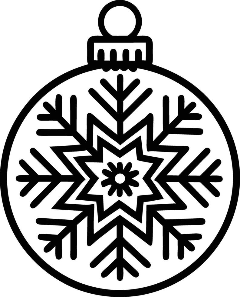 Christmas ornament illustration. decoration, winter, christmas, background, ornament, holiday, celebration, season,banner, snowflake vector
