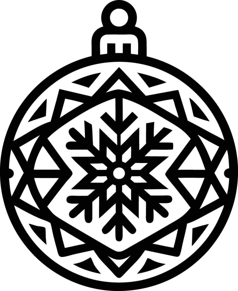 Christmas ornament illustration. decoration, winter, christmas, background, ornament, holiday, celebration, season,banner, snowflake vector