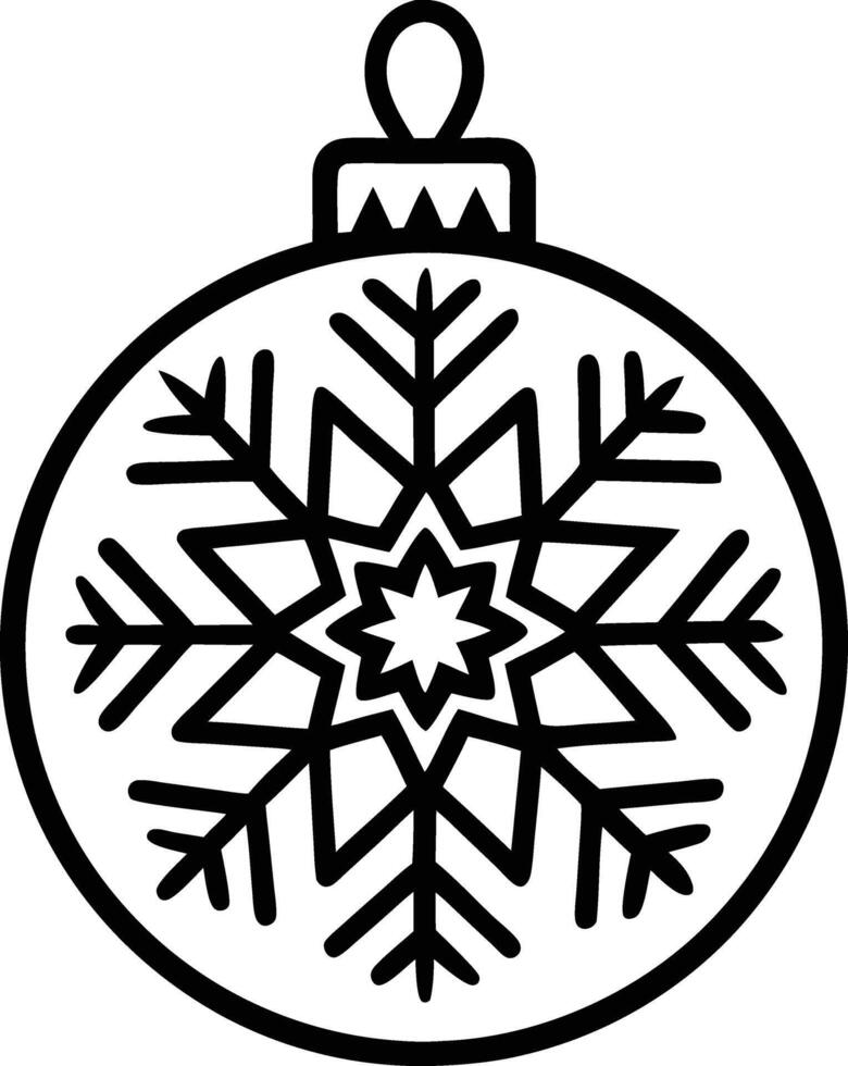 Christmas ornament illustration. decoration, winter, christmas, background, ornament, holiday, celebration, season,banner, snowflake vector