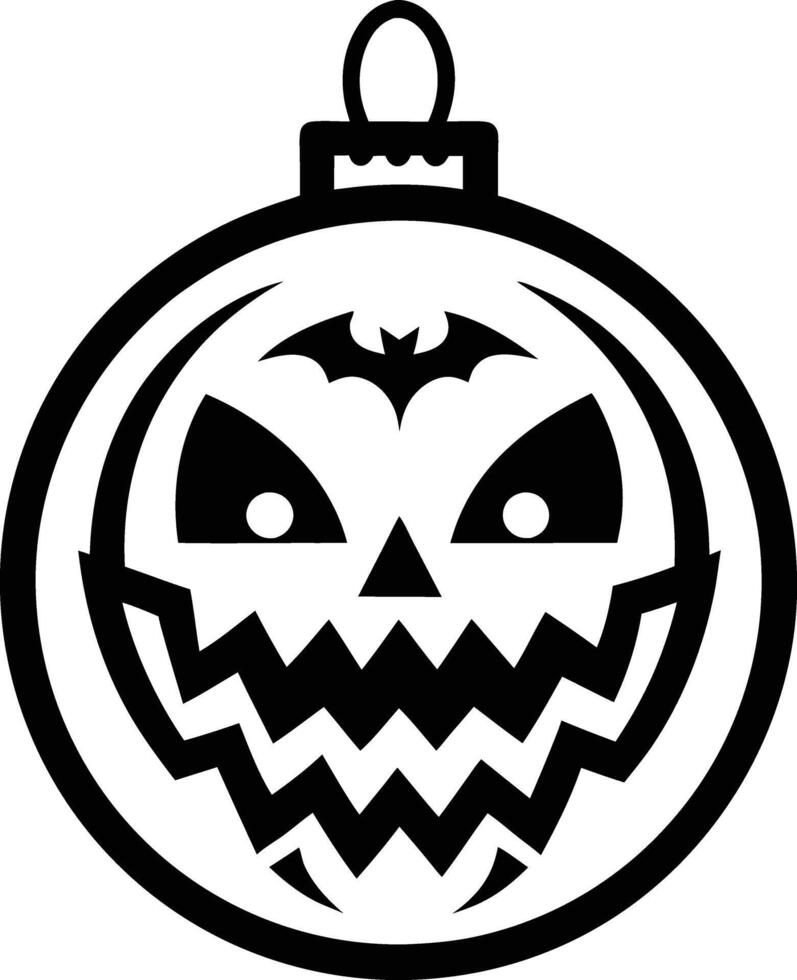 hallowen ornament illustration. oliday, halloween, october, scary, horror, pumpkin,happy halloween,halloween background vector