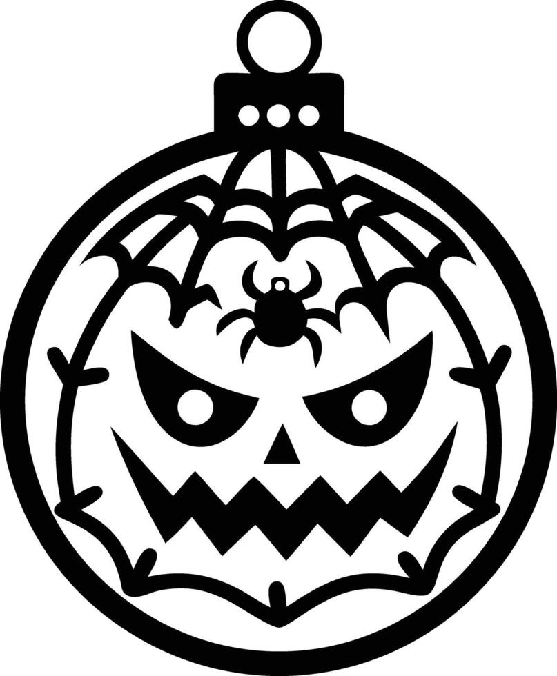 hallowen ornament illustration. oliday, halloween, october, scary, horror, pumpkin,happy halloween,halloween background vector