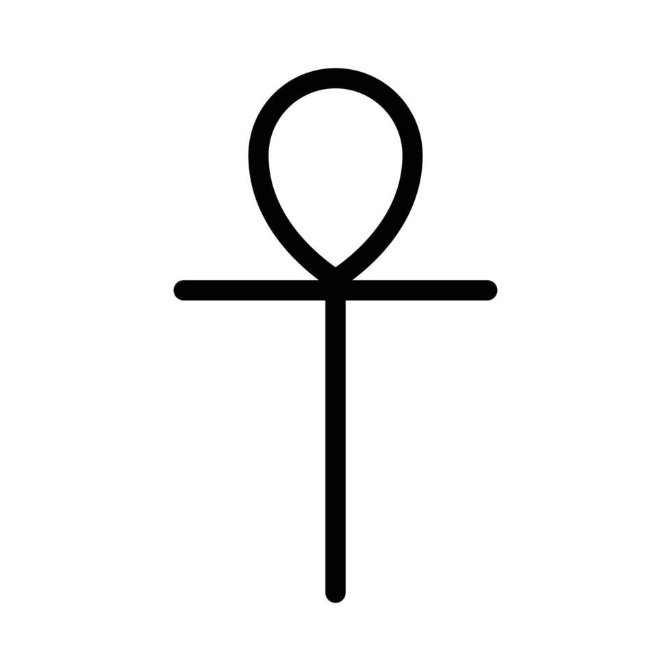 Ankh Icon for Ancient Symbols, Egyptian Culture, and Historical Artifacts Graphics vector