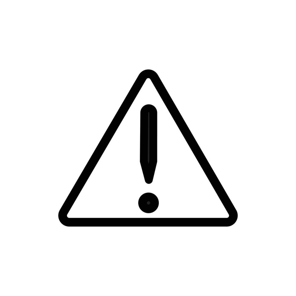 Attention Warning Icon for Safety and Hazard Alerts vector