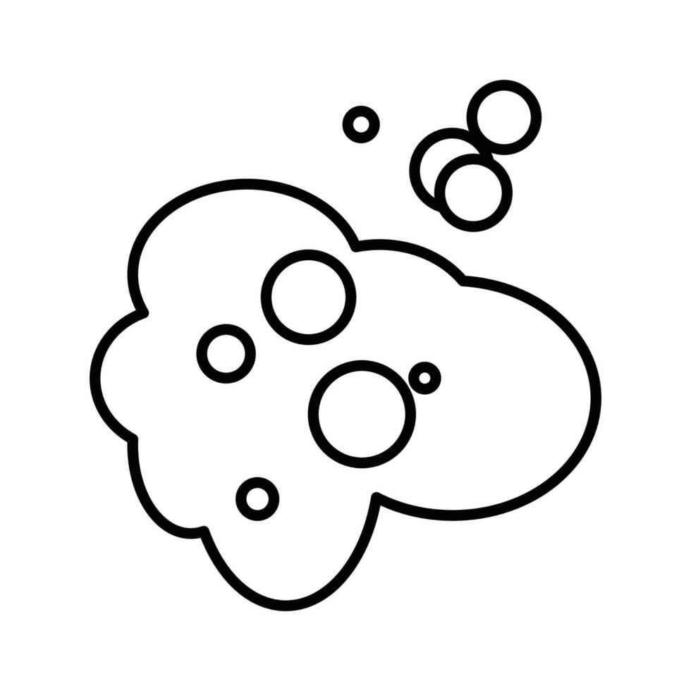 Bubbles and foam icon vector