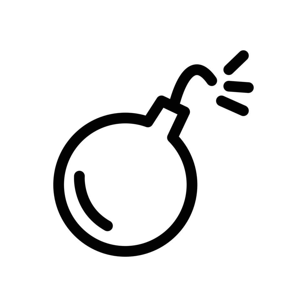 Explosive Bomb Icon for Safety Awareness and Security vector