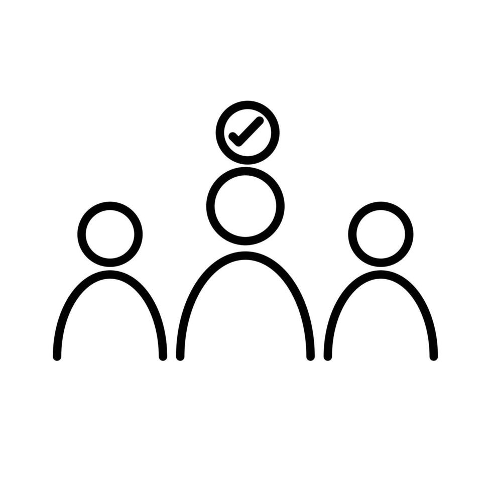 Candidate Icon, Suitable for Job Applications and Recruitment Themes vector