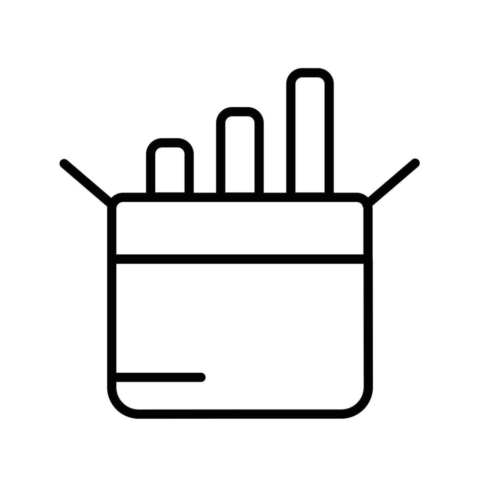 Chalk Icon, Suitable for Education and Art Themes vector