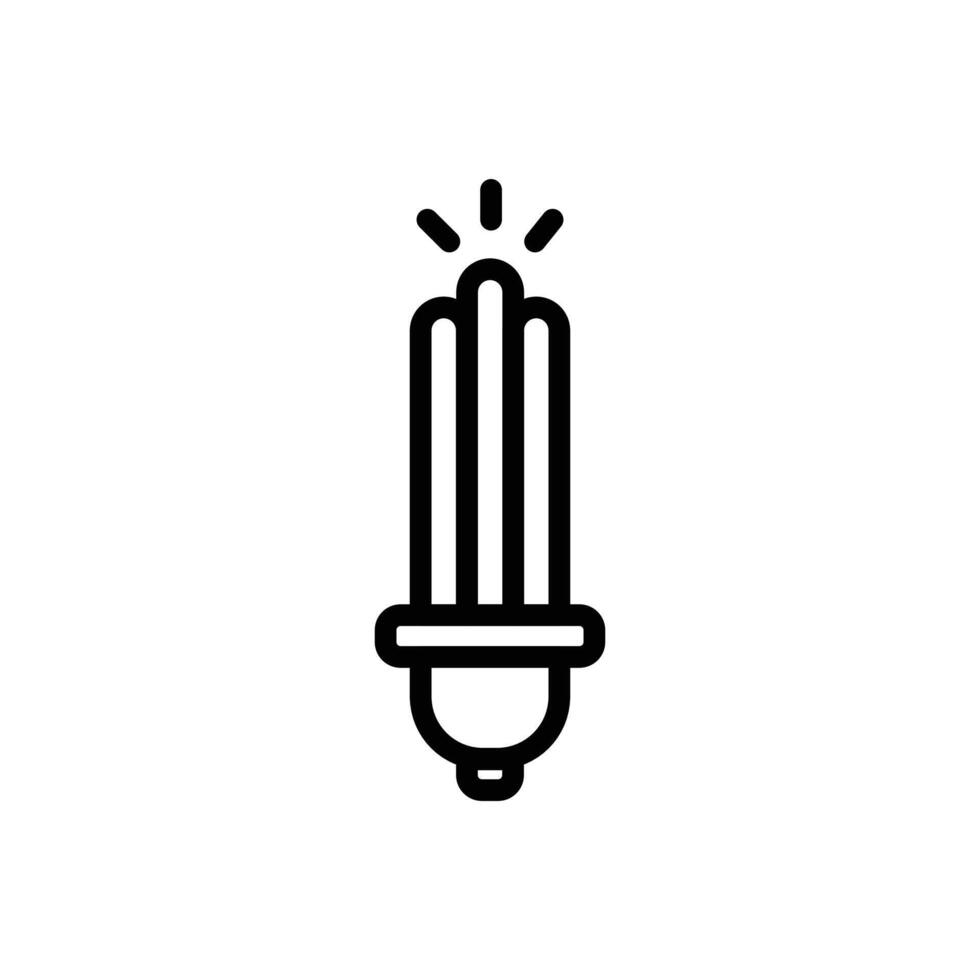 Energy-Efficient Light Bulb Icon for Eco-Friendly Solutions vector