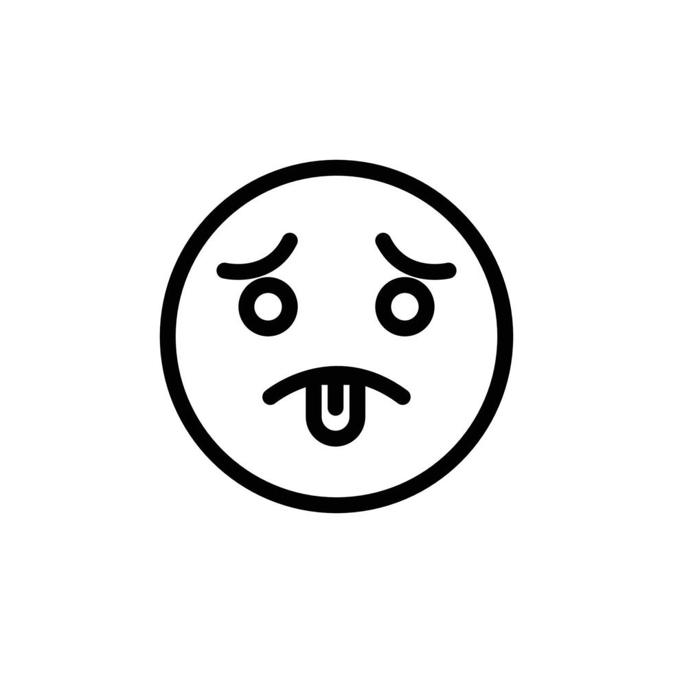 Guilty Face Emoji Icon for Expressive Digital Communication vector