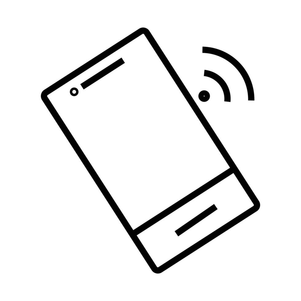 Mobile Phone Call Icon, Great for Communication and Technology Designs vector