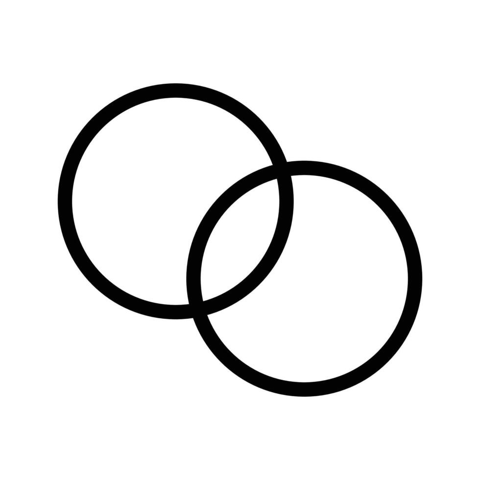 Overlapping Icon for Graphic Design, Layered Images, and Visual Effects Graphics vector