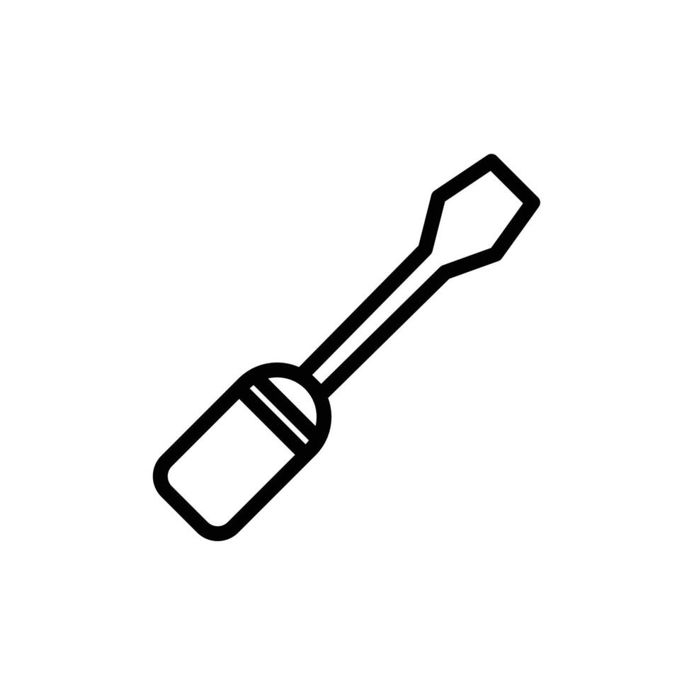 Screwdriver Icon for Tools and DIY Home Repairs vector