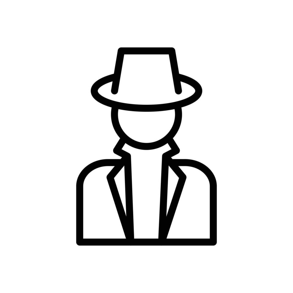 Secret Agent Icon for Espionage and Spy Themes vector
