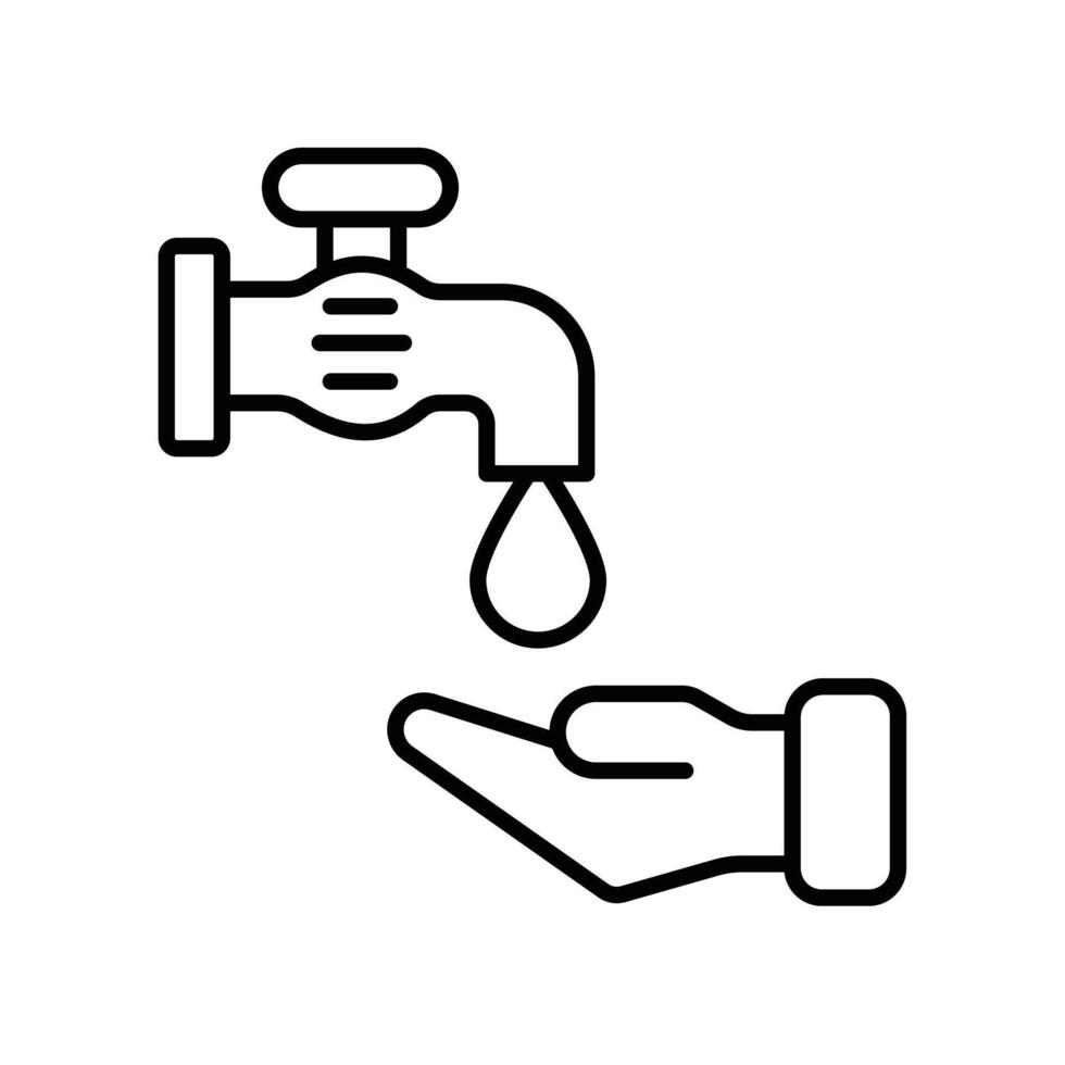 Wash or Washing Hands Icon for Hygiene Practices, Health Safety, and Sanitization Illustrations vector