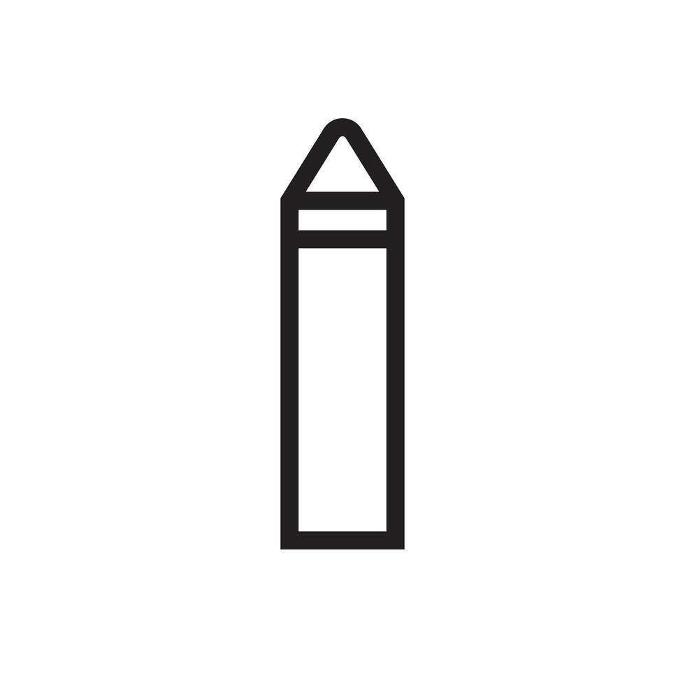 Chalk Icon, Suitable for Education and Art Themes vector