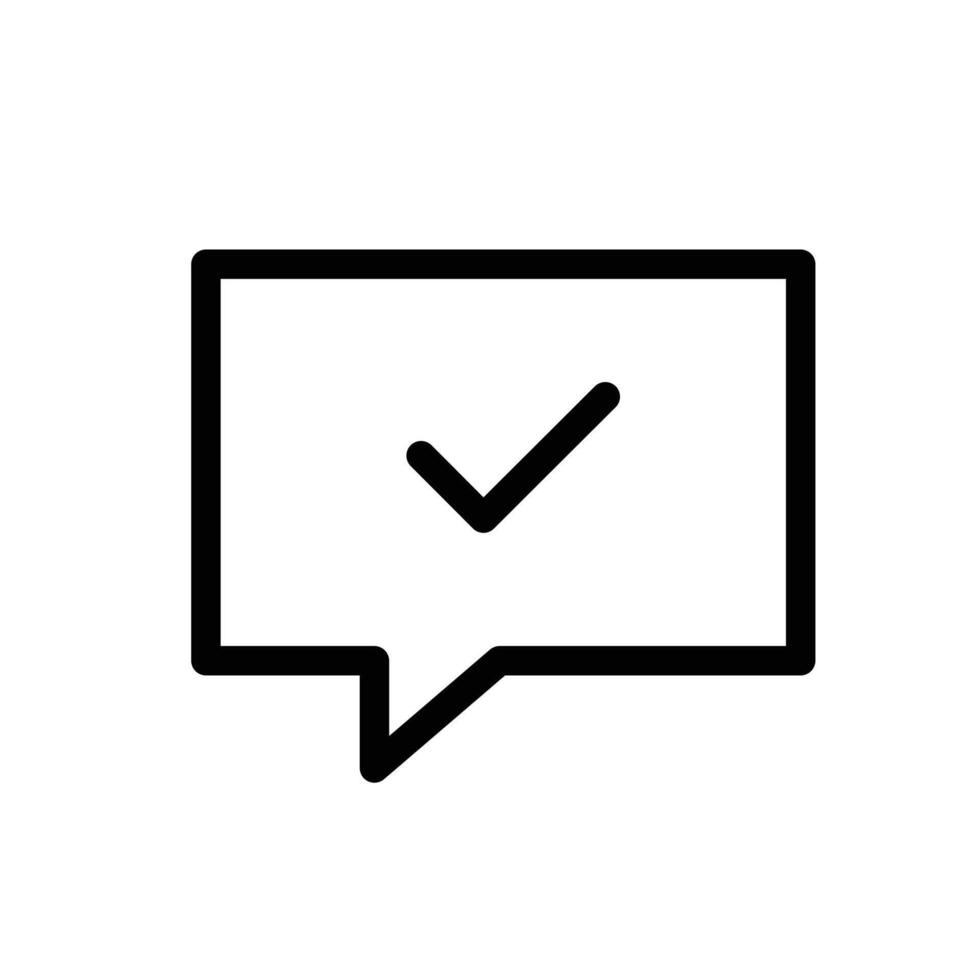 Check Message Icon for Notifications, Communication, and Email Alerts Designs vector