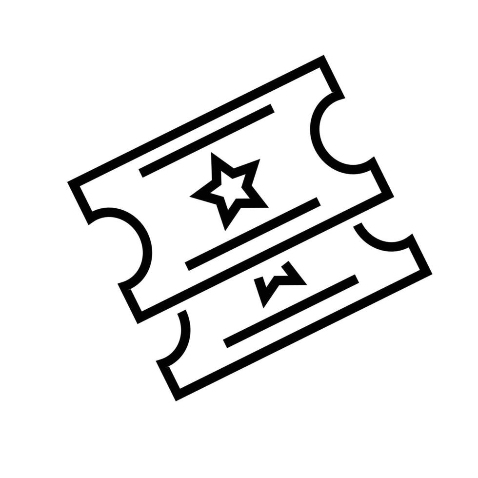 Cinema Ticket Icon, Great for Movie and Event Promotions vector