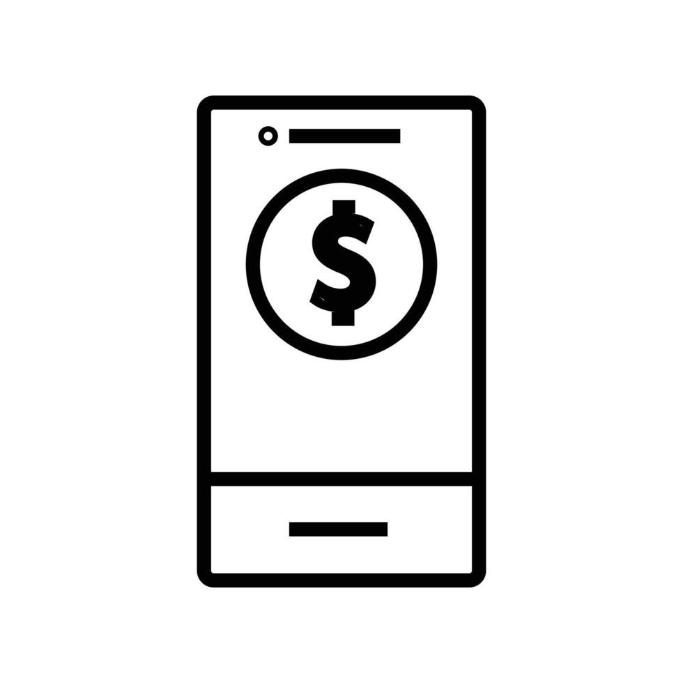 Mobile Transfer Payment Icon, Suitable for Digital Wallet and Finance Themes vector