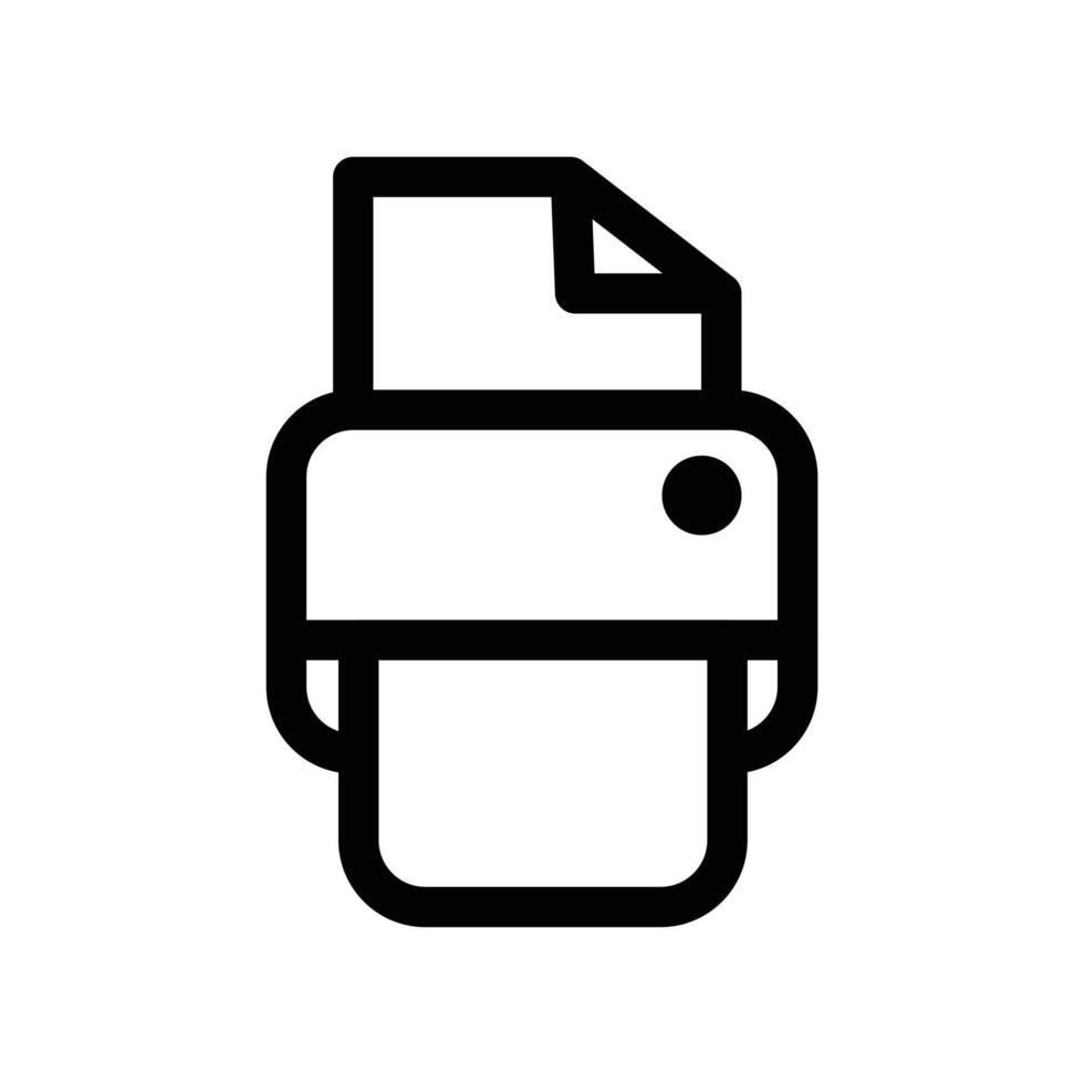 Printer Icon for Office and Home Printing Solutions vector