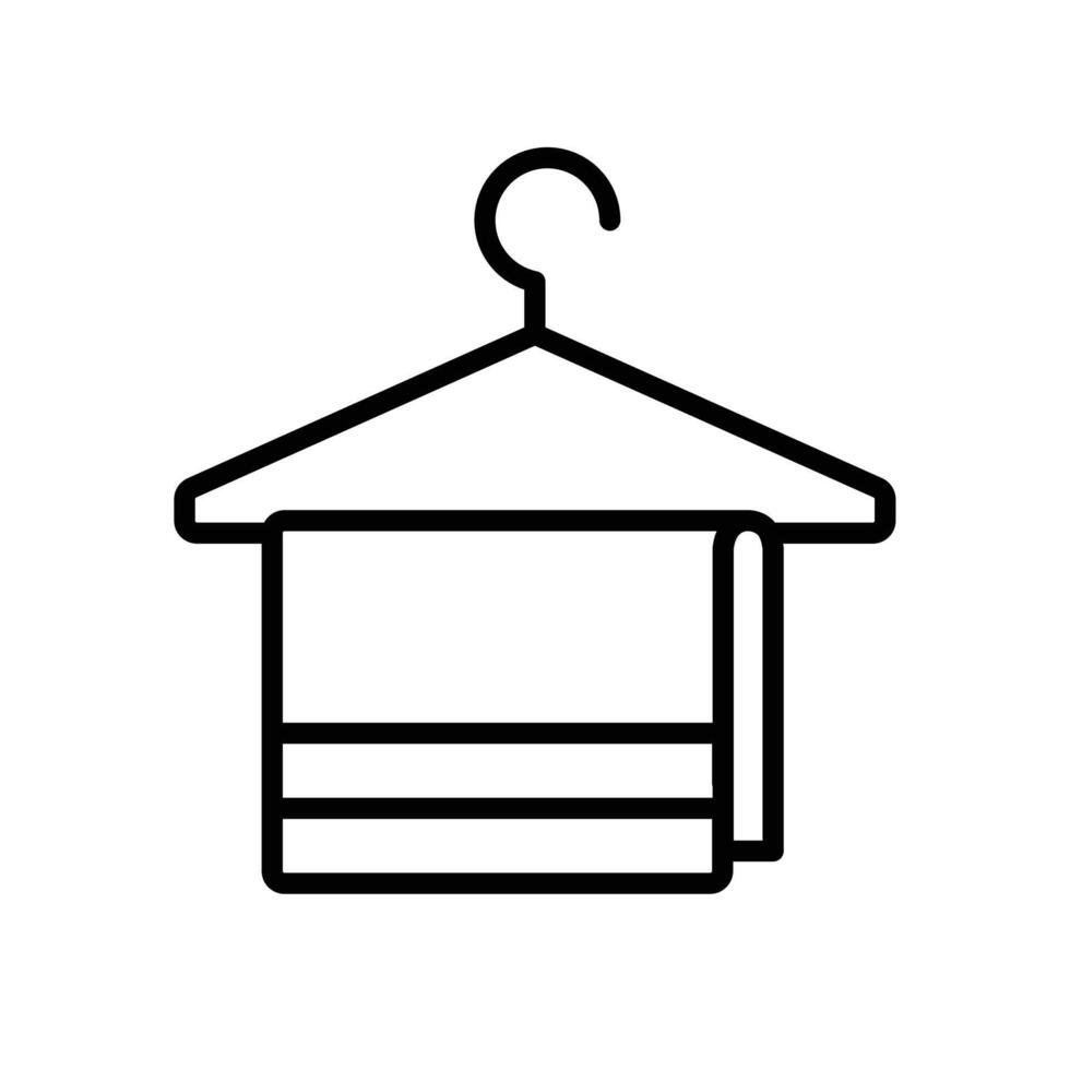 Towel Icon for Bath Linens, Personal Care Products, and Home Essentials Graphics vector