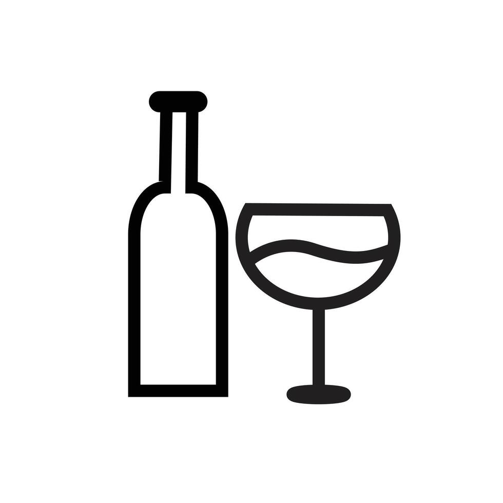 Wine Icon, Suitable for Beverage and Winery Themes vector