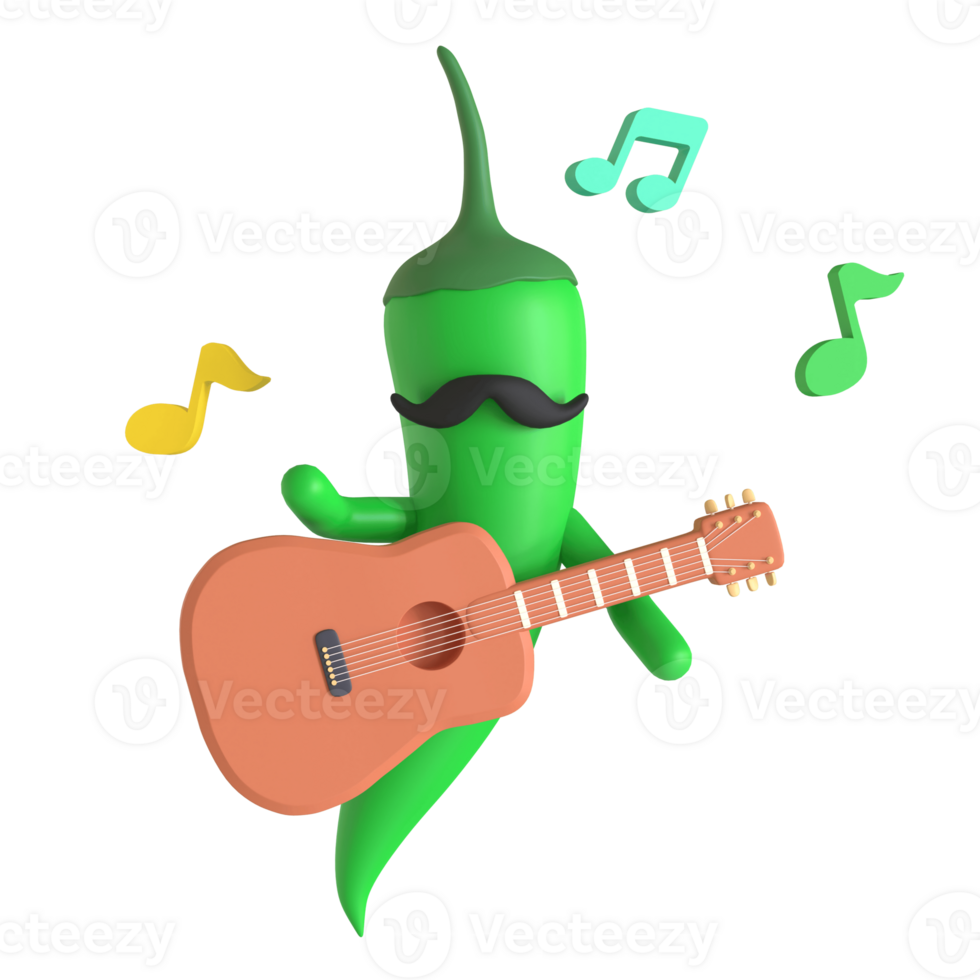 3d render cactus cinco de mayo illustration on transparent background png