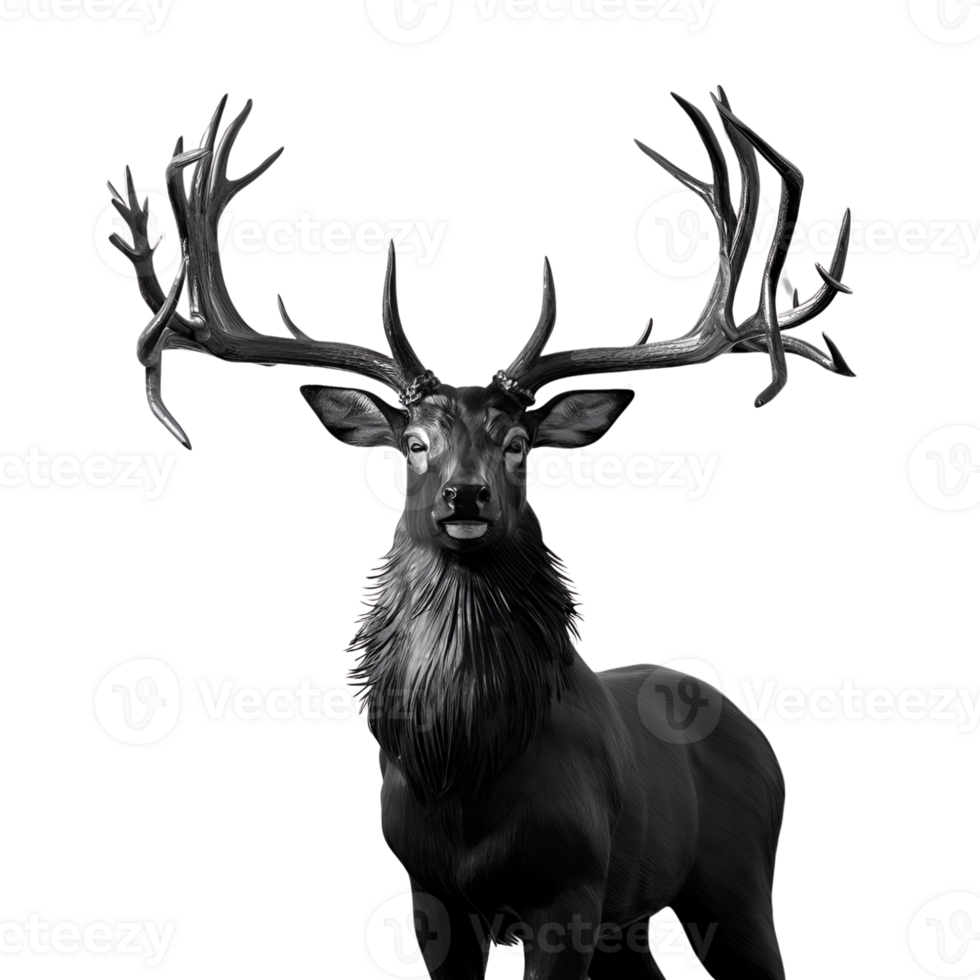 A stylized depiction of a deer png