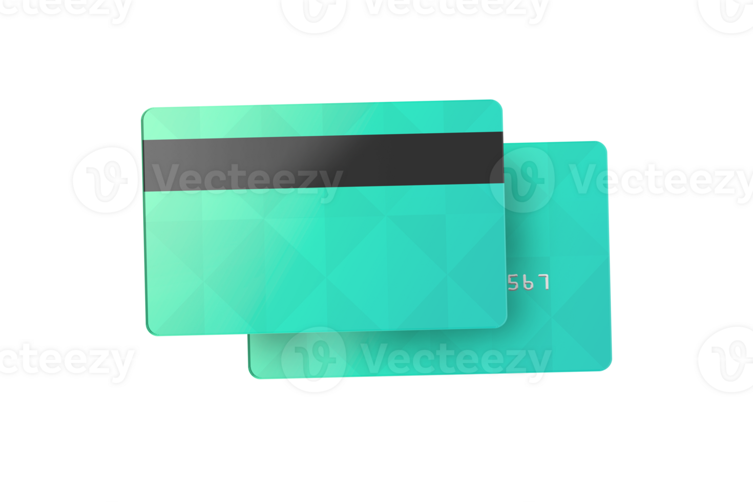Green Realistic credit card. png