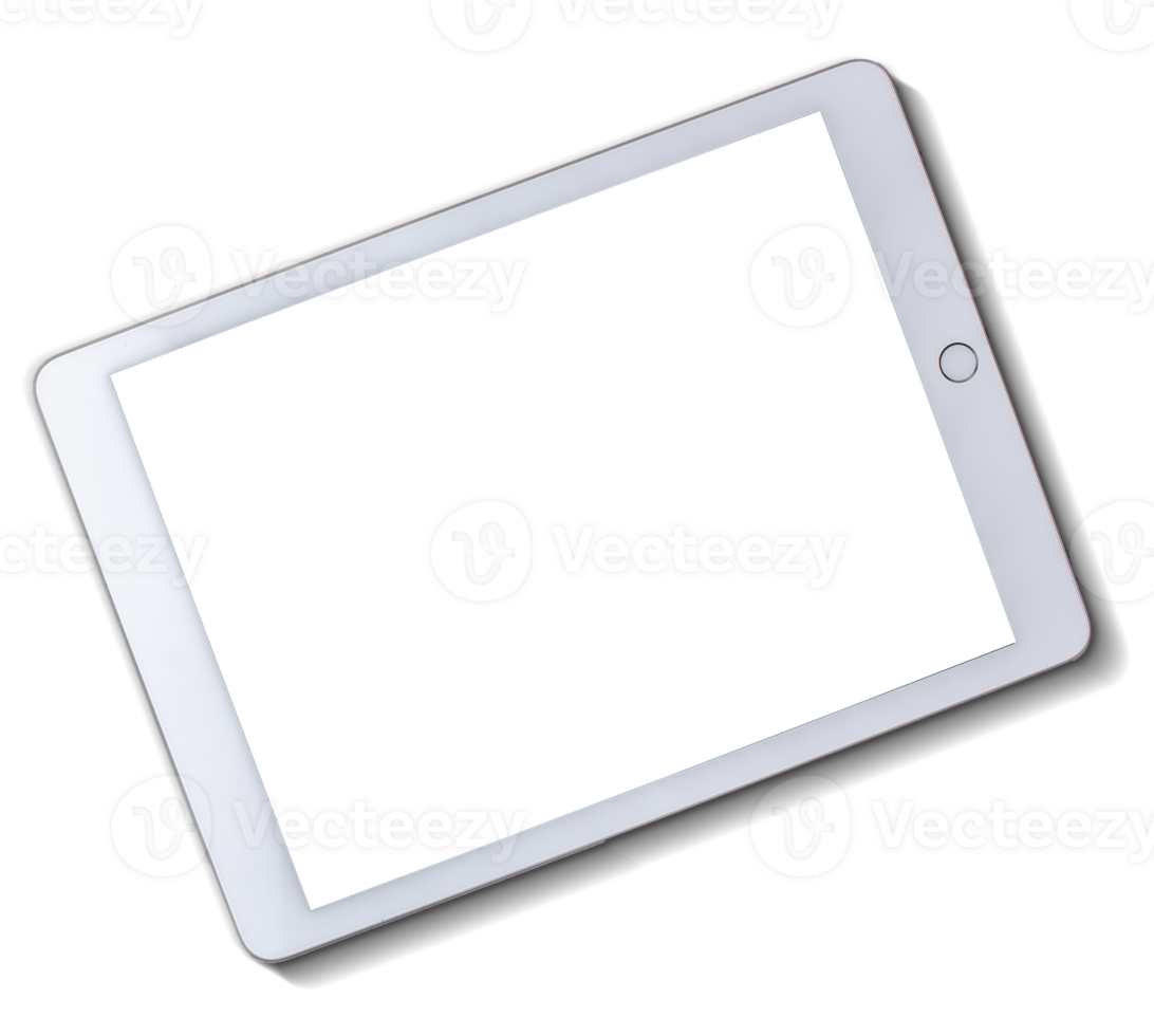 Digital tablet without screen for mockup. png