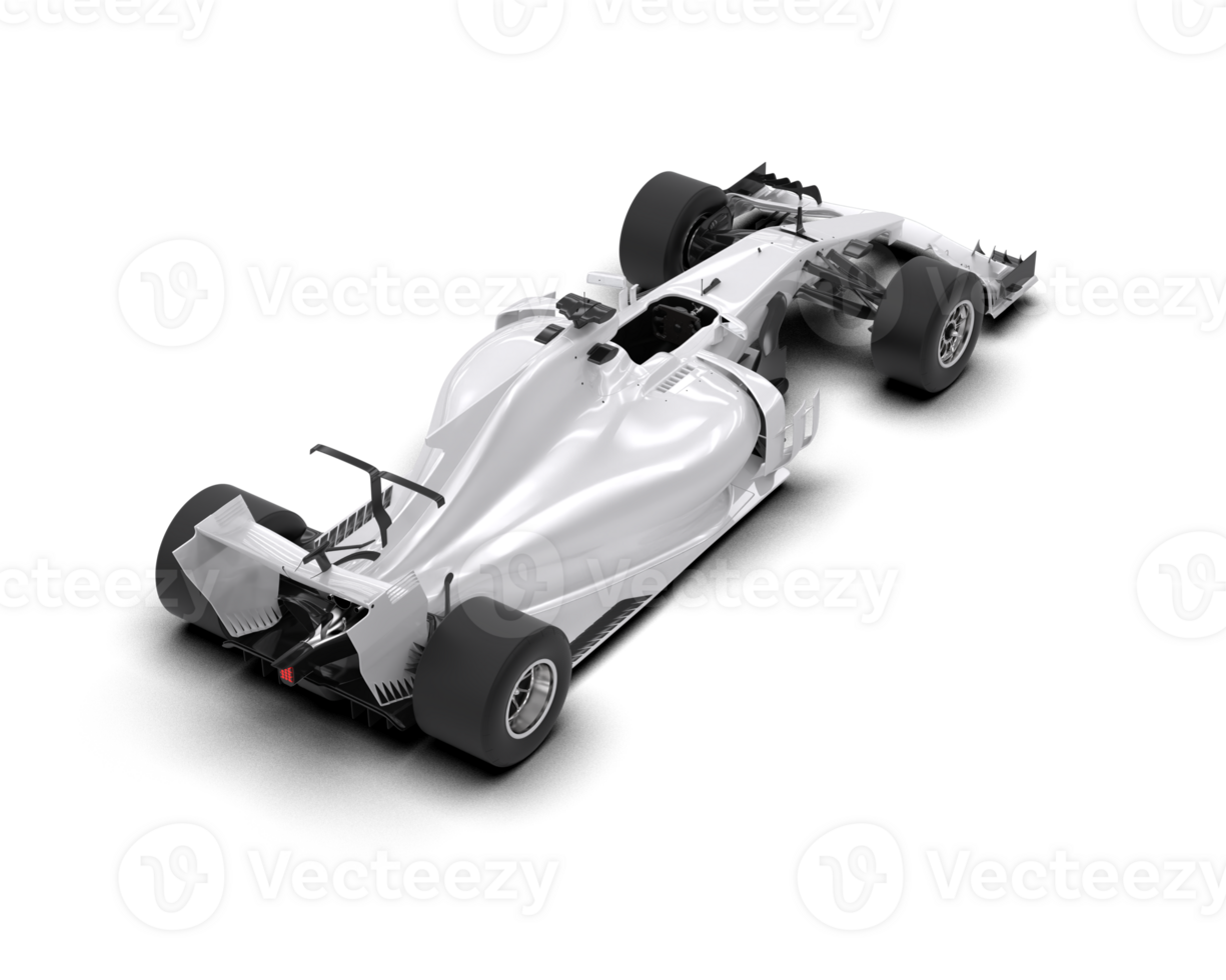 Realistic race car isolated on background. 3d rendering - illustration png
