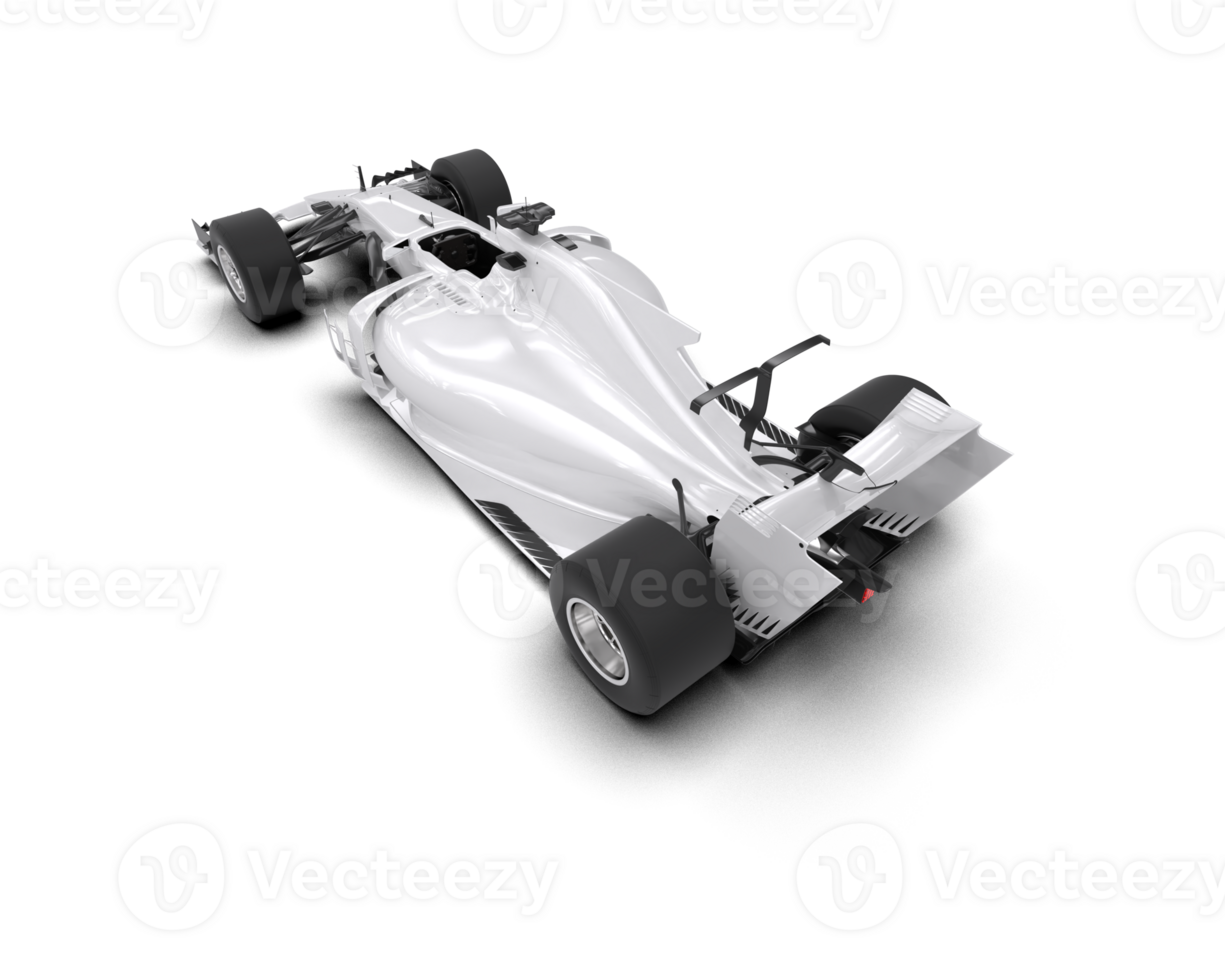 Realistic race car isolated on background. 3d rendering - illustration png