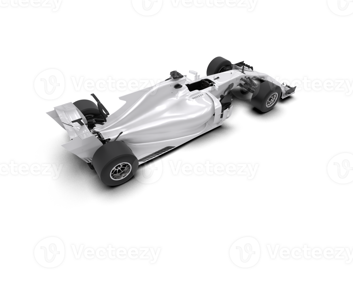 Realistic race car isolated on background. 3d rendering - illustration png
