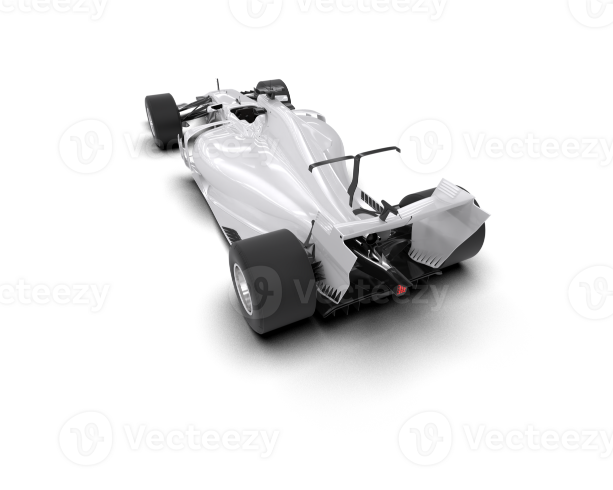 Realistic race car isolated on background. 3d rendering - illustration png