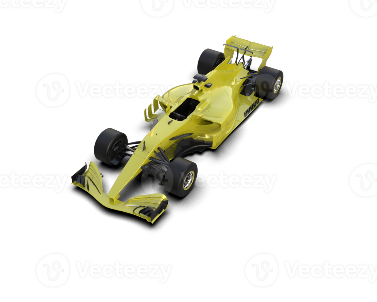 Realistic race car isolated on background. 3d rendering - illustration png