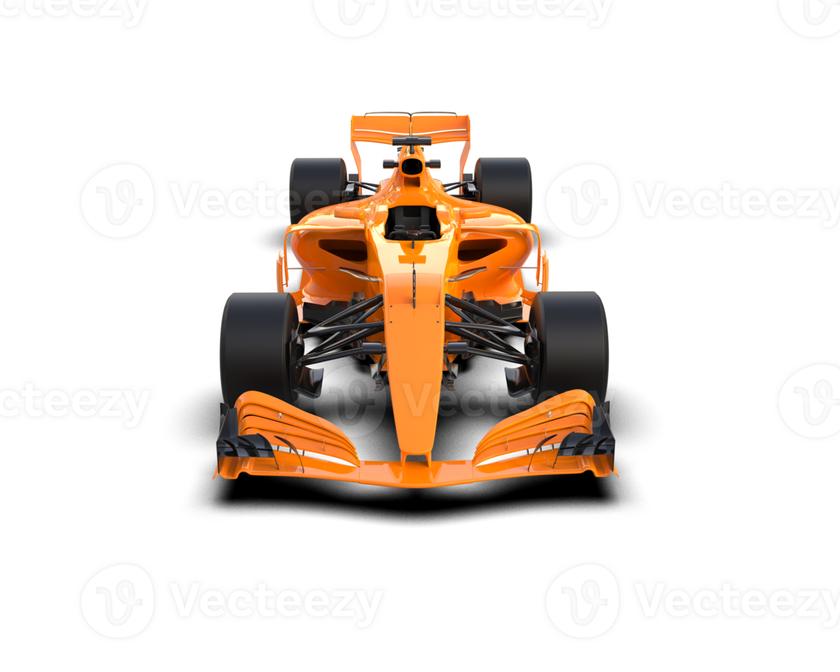 Realistic race car isolated on background. 3d rendering - illustration png